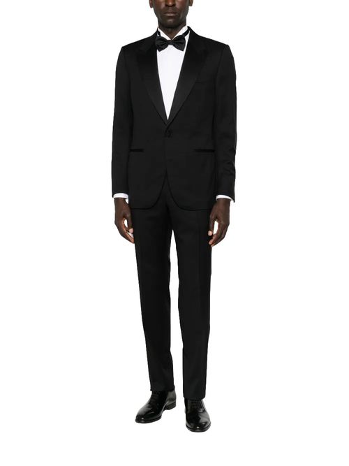 Costum negru din doua piese