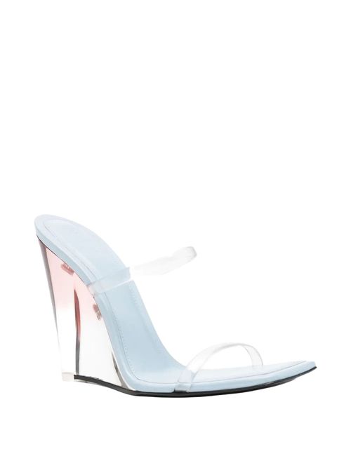 Sandale cu toc transparent