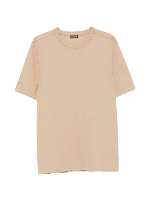 Tricou bej din bumbac