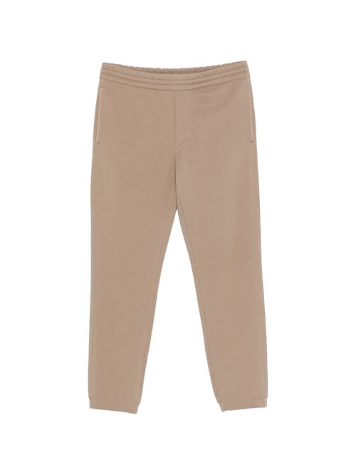 Pantaloni sport bej bumbac cu lănă