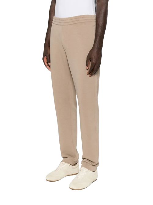 Pantaloni sport bej bumbac cu lănă
