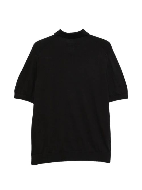 Tricou polo negru bumbac