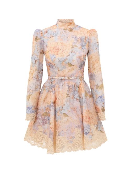 Rochie Valiant mini mătase cu broderie