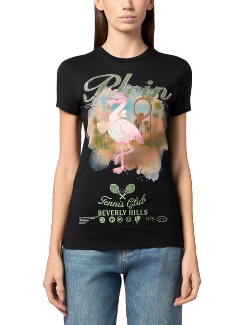 Tricou negru cu imprimeu