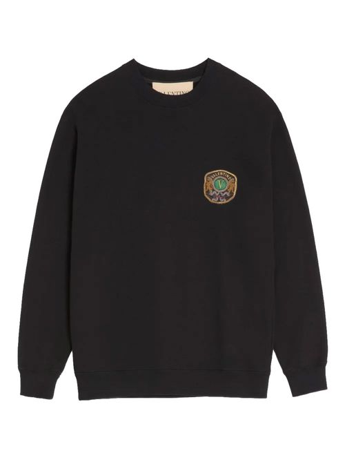 Pulover negru cu logo