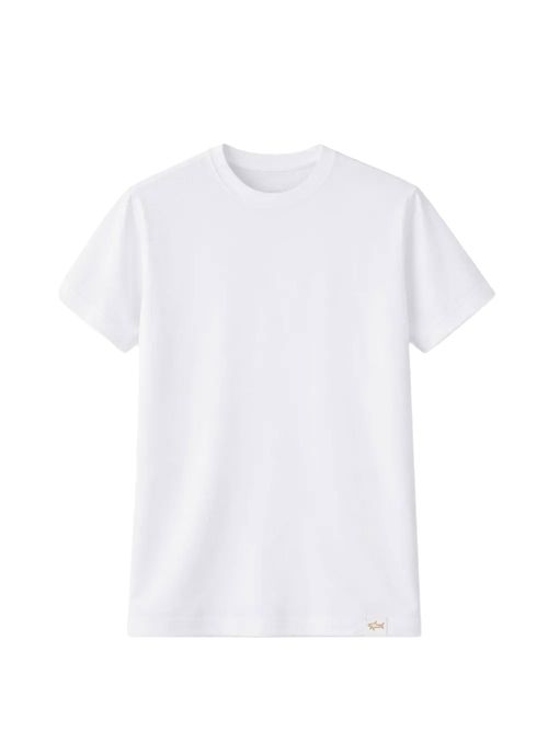 Tricou alb din bumbac