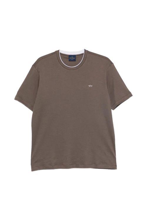 Tricou maro cu logo