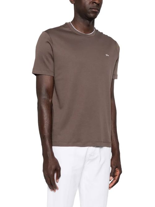 Tricou maro cu logo