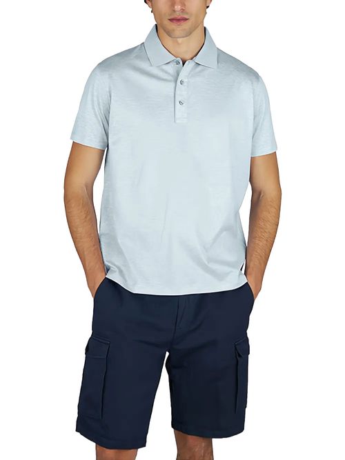 Tricou polo albastru