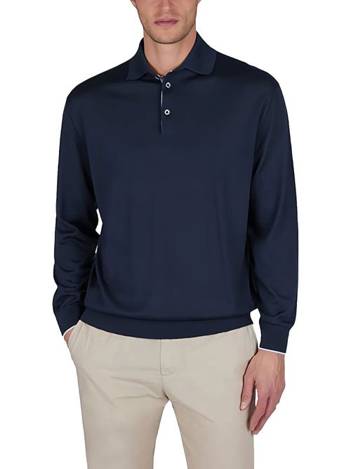 Bluză polo bleumarin
