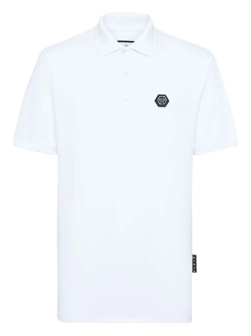 Tricou polo alb