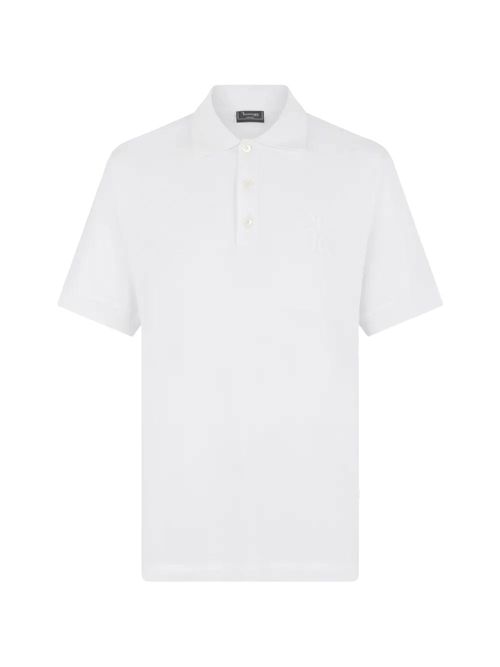 Tricou polo alb