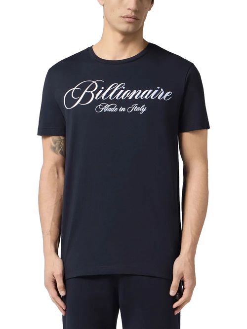 Tricou bleumarin cu imprimeu