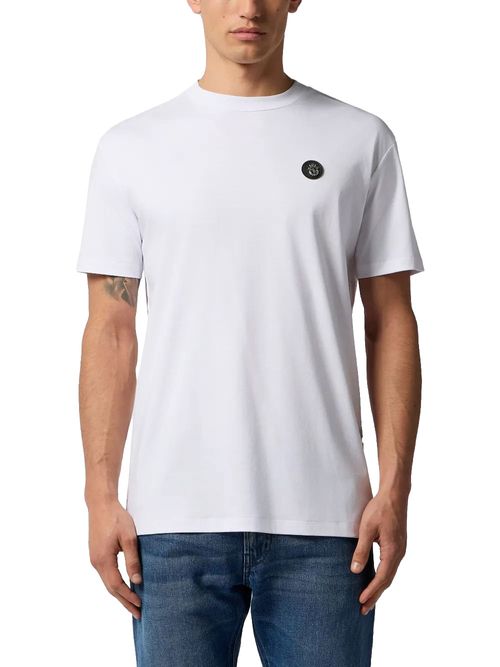 Tricou alb cu logo