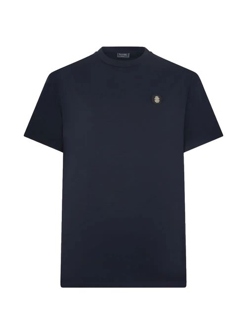 Tricou bleumarin cu logo