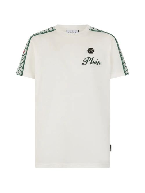 Tricou alb cu broderie