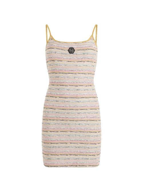 Rochie mini tricotată cu logo