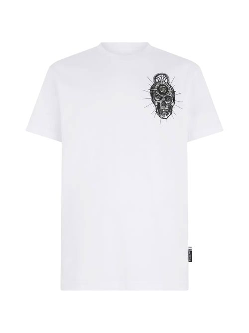 Tricou alb cu broderie