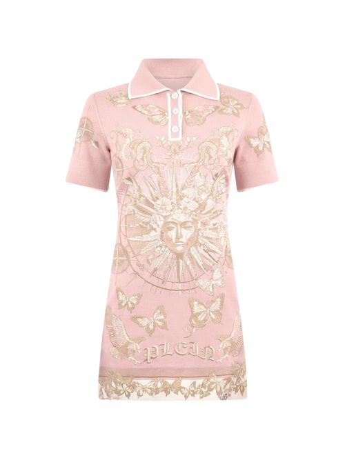 Rochie polo mini roz