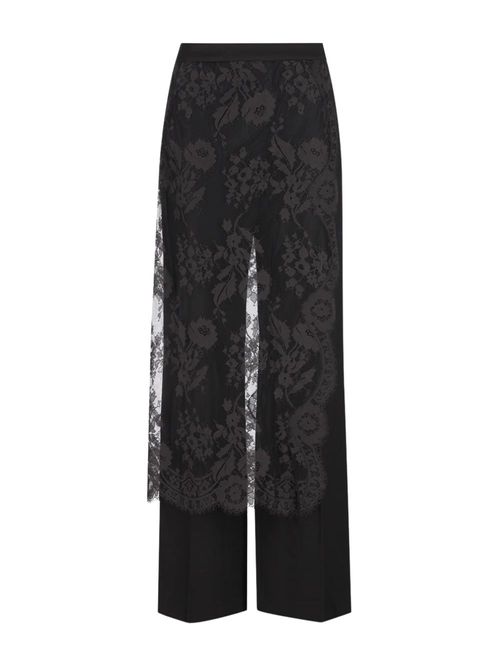 Pantaloni negri cu dantelă