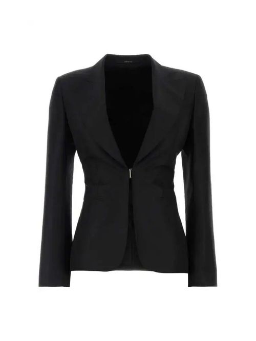 Sacou negru cambrat