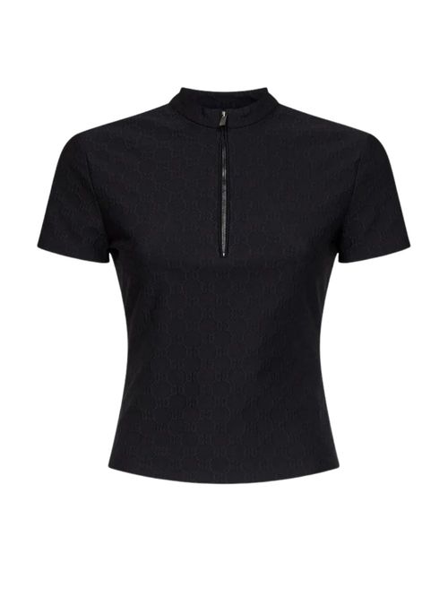 Tricou GG negru cu fermoar