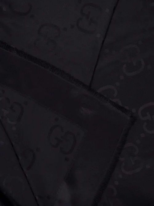 Eșarfă neagră cu logo