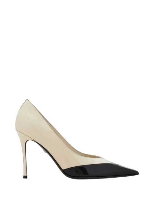 Pantofi cu toc Bicolor 90mm