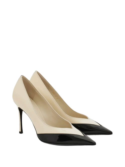 Pantofi cu toc Bicolor 90mm