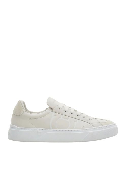 Pantofi sport Gancini albi