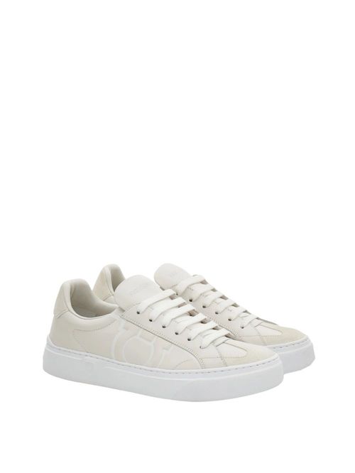 Pantofi sport Gancini albi