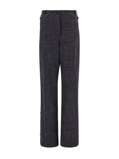 Pantaloni din lână cu in