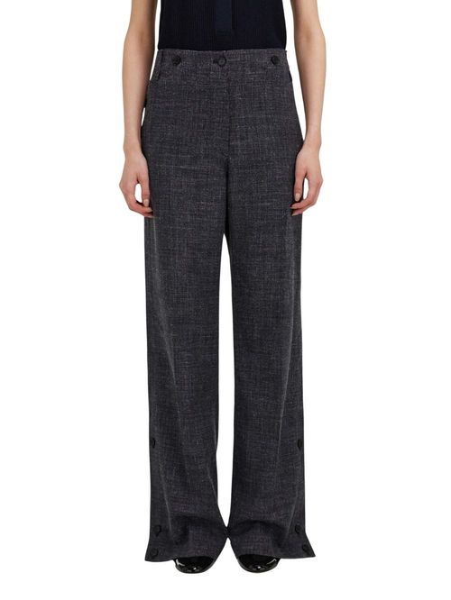 Pantaloni din lână cu in