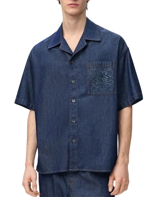 Cămașă din denim cu logo