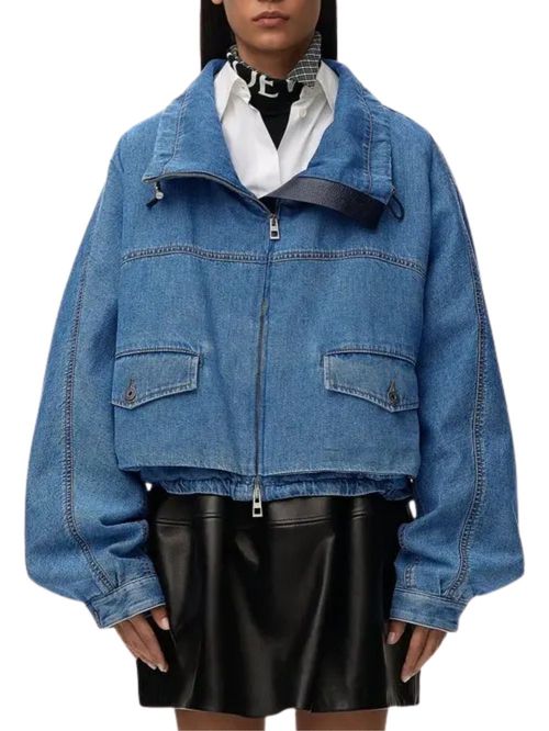 Jachetă din denim cu buzunare