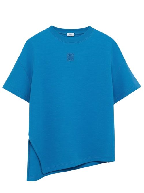 Tricou albastru asimetric