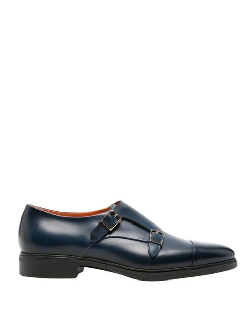 Pantofi Double Buckle bleumarin