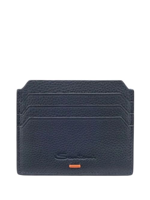 Portcard bleumarin piele