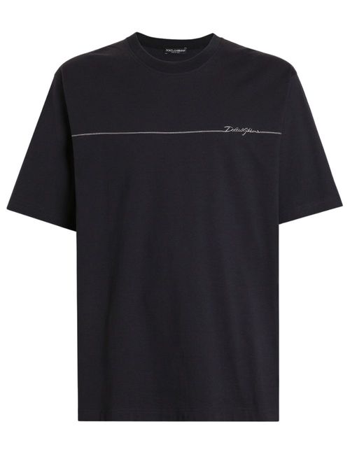 Tricou cu logo brodat