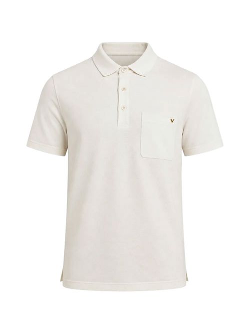 Tricou polo alb