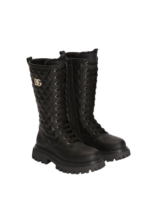 Ghete negre piele cu logo