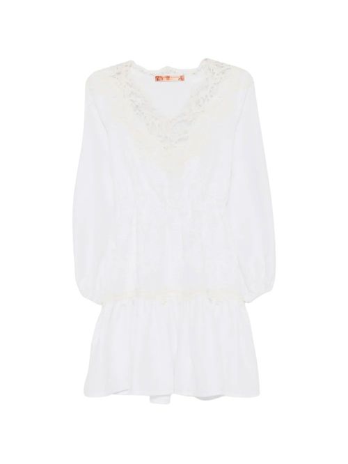 Rochie albă cu broderie