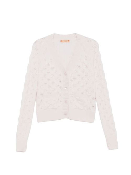 Cardigan roz cu nasturi