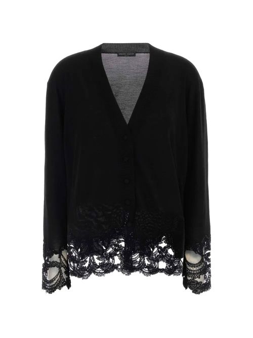 Cardigan negru din lână