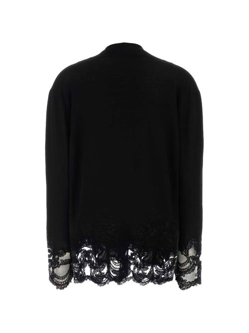 Cardigan negru din lână